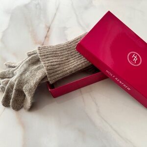 HOLT RENFREW Mohare/Wool Winter Gloves ONE SIZE